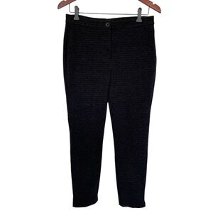 Alison Sheri Black Textured Pants size medium